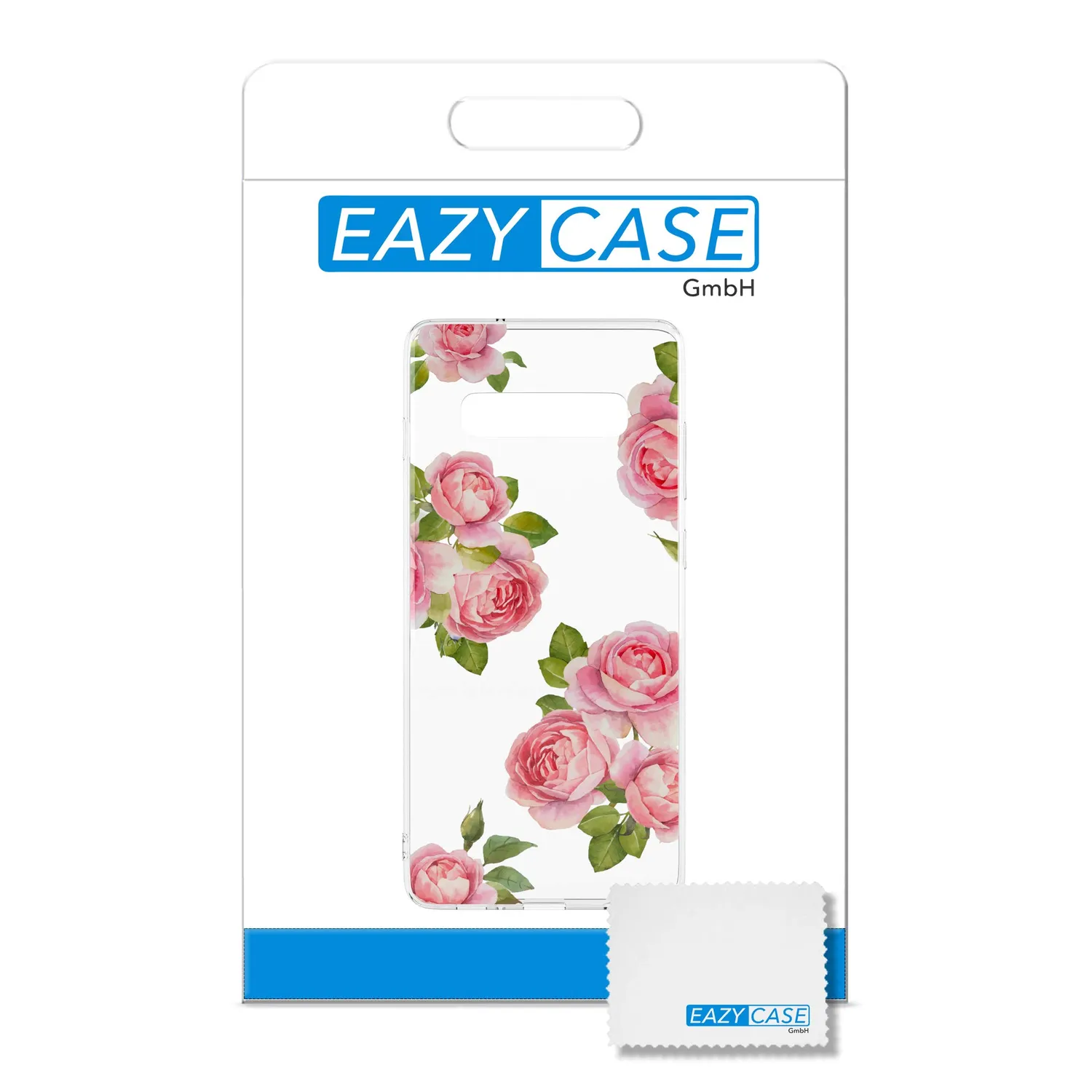 EAZY CASE Galaxy S10 Plus Hülle Blumen Transparent Rosen