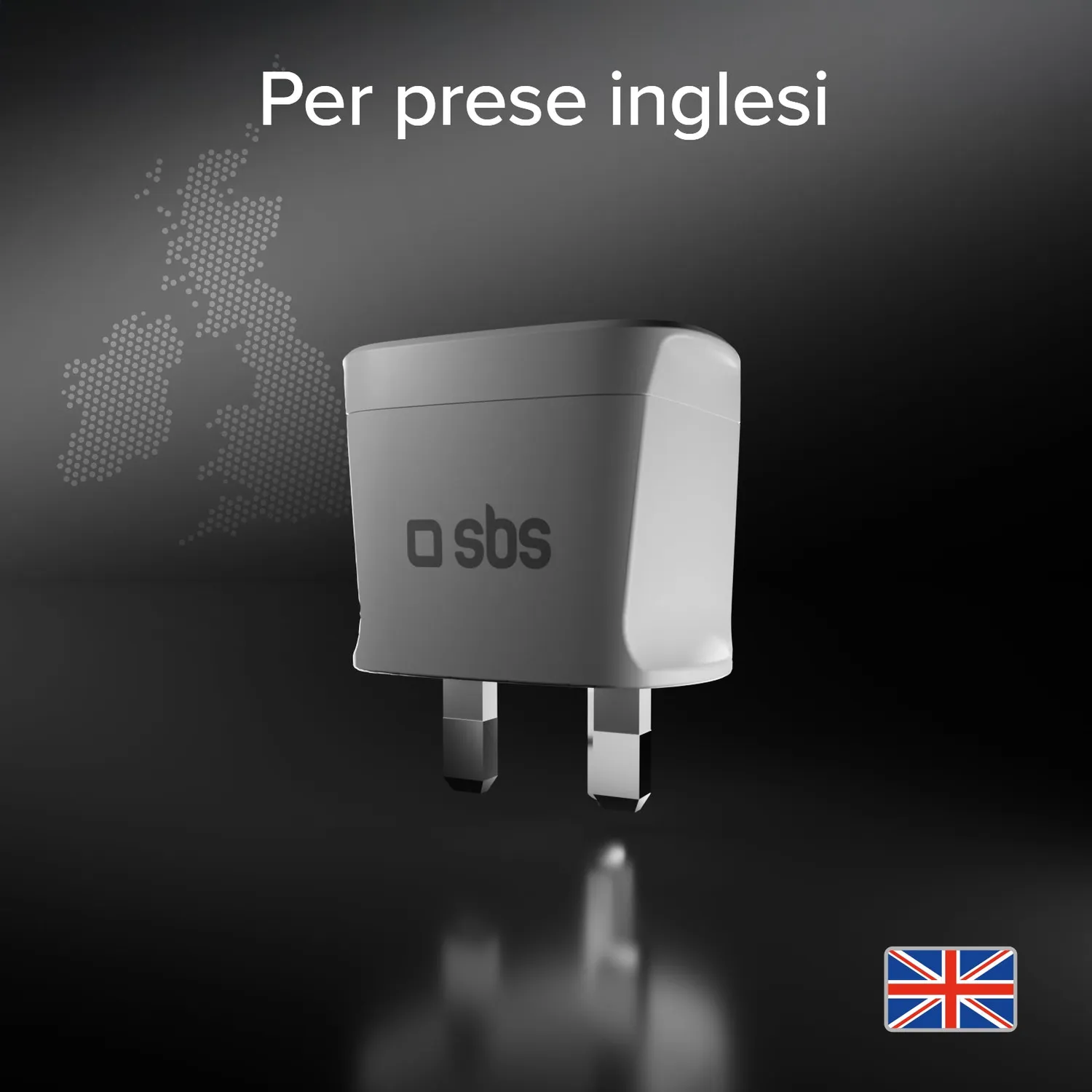 SBS Reiseadapter Universal auf UK Typ G 2500W