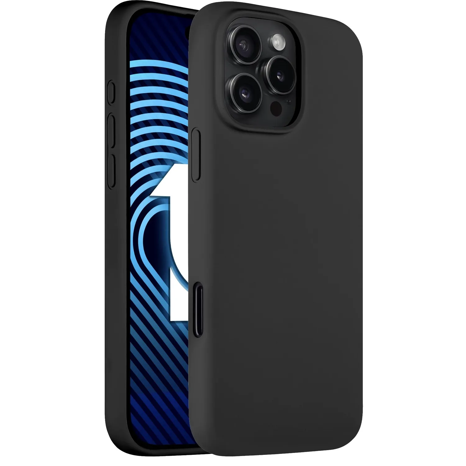arktis Silikon iPhone 16 Pro Max Case Marineblau Dünn