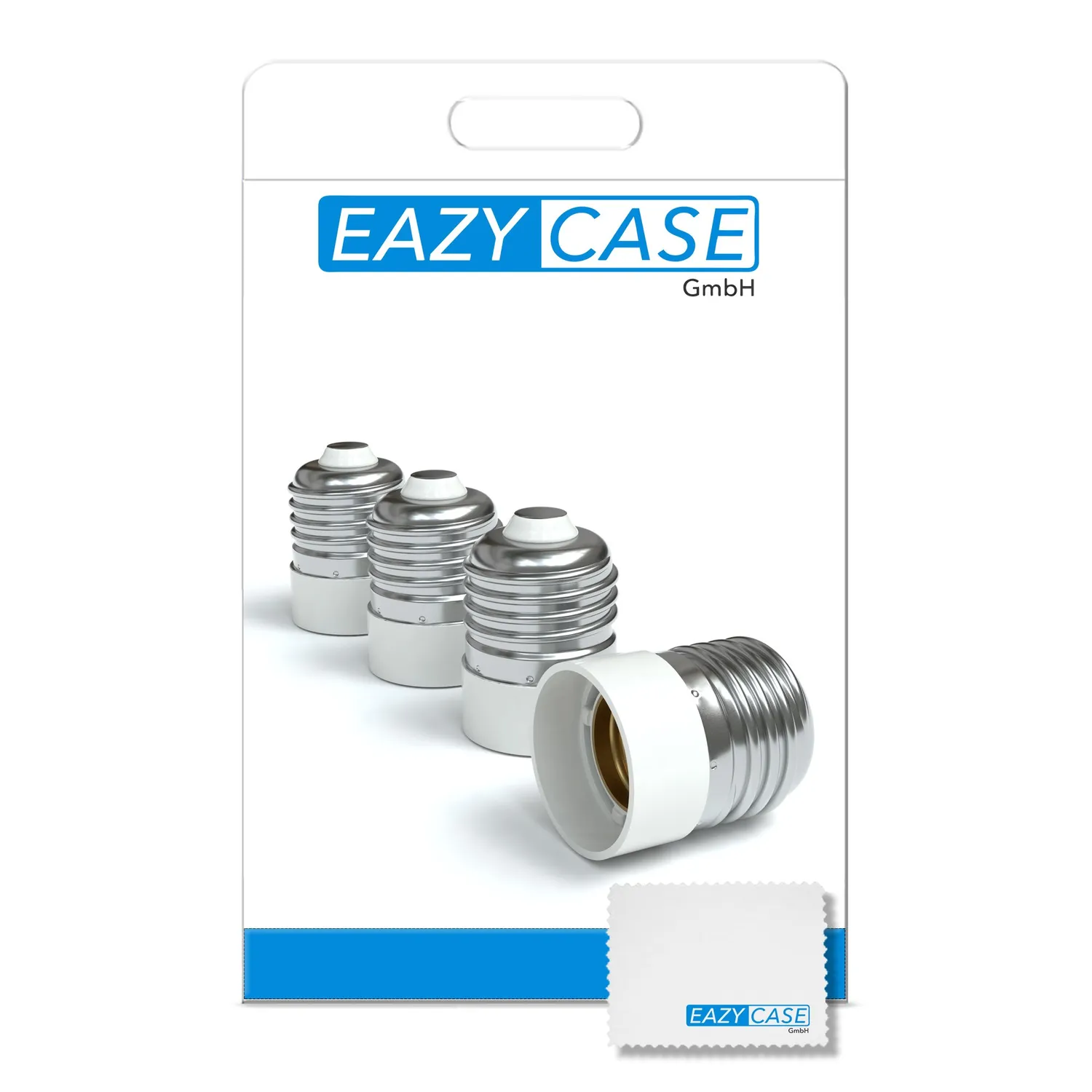 EAZY CASE E27 auf E14 Fassungsadapter weiß 12er Set LED-geeignet
