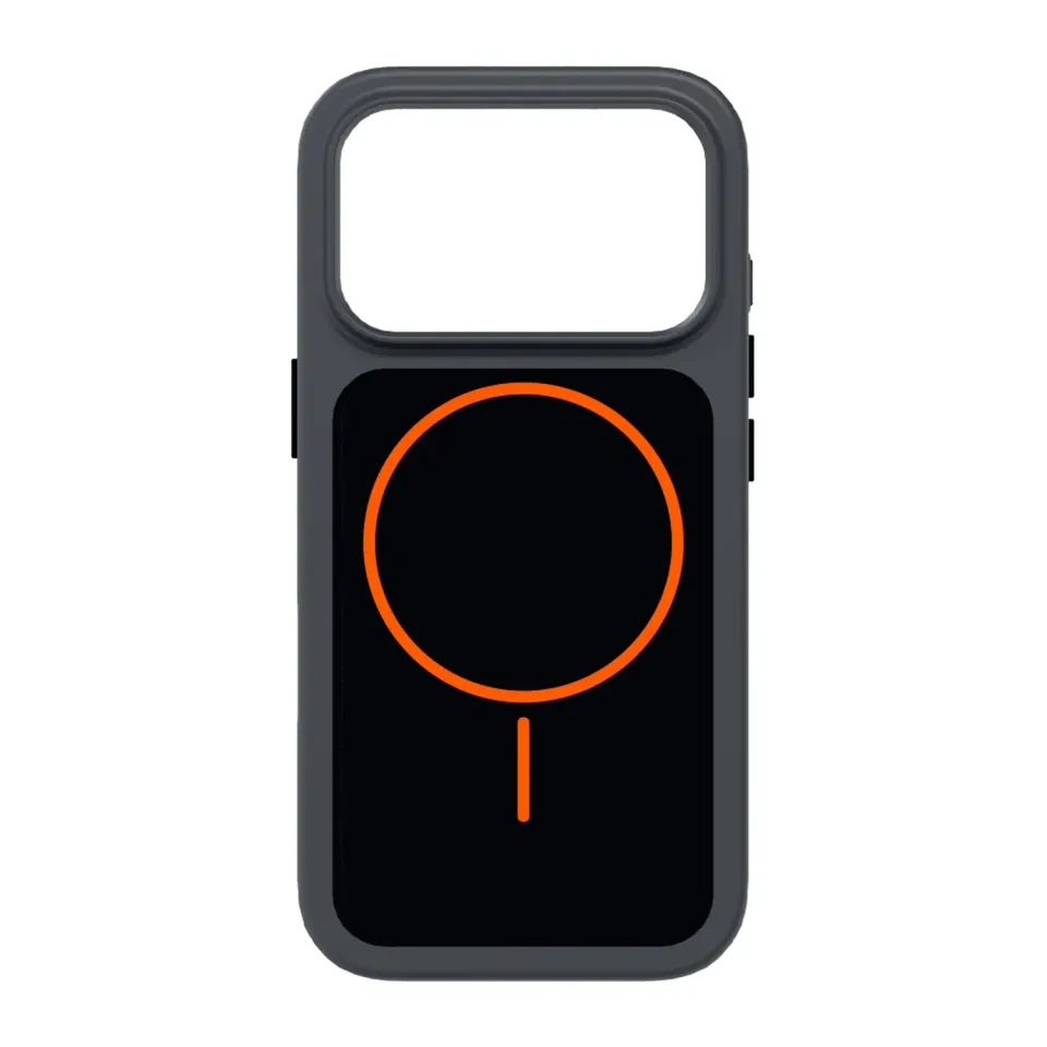 SBS Core D3O MagSafe Hülle iPhone 17 Pro Orange-Schwarz