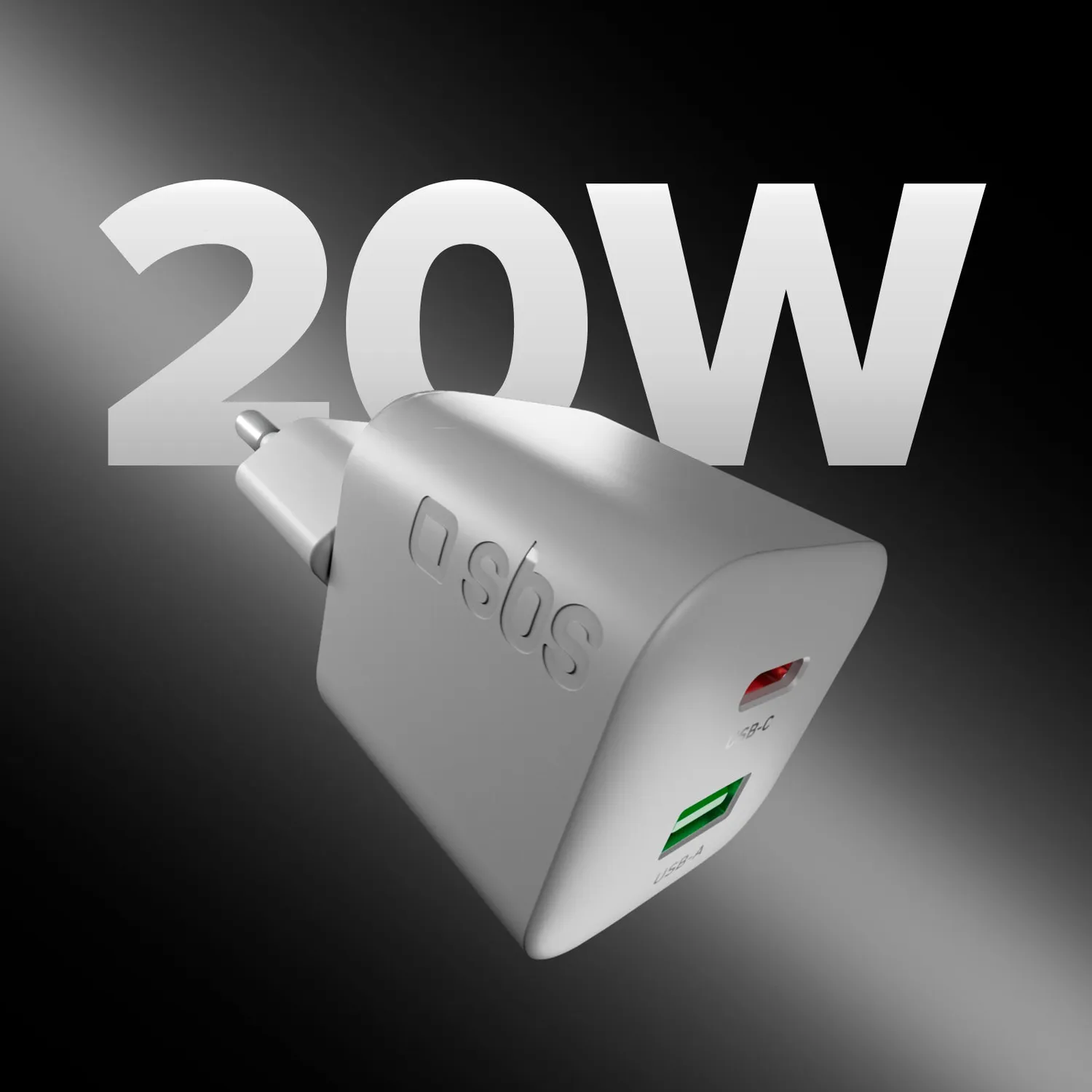 SBS 20W PD GaN Ladegerät Set 1,5m Kabel USB-C