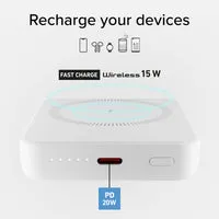 SBS 5000 mAh Powerbank kabellos MagSafe 15W