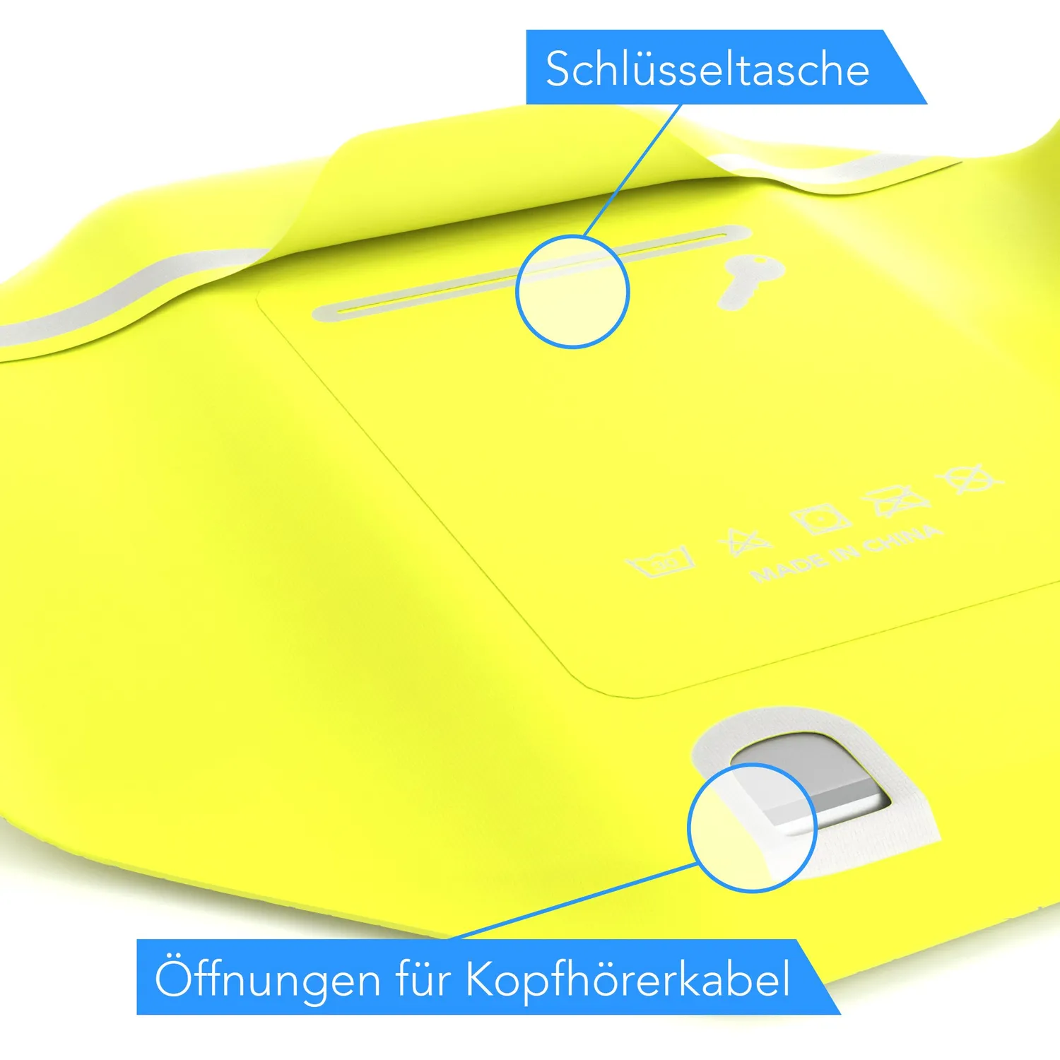 EAZY CASE Universal Sportarmband 5,5 Zoll Neongelb
