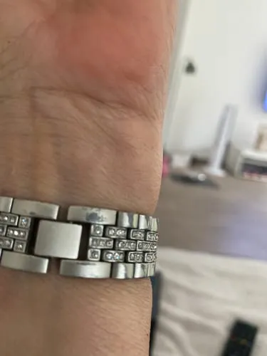 arktisband Diamonds Apple Watch Gliederarmband Silber Strass