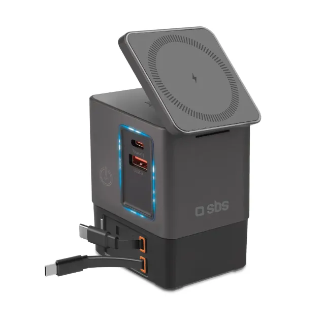 SBS Ladestation 6in1 Wireless 100W MagSafe Ständer