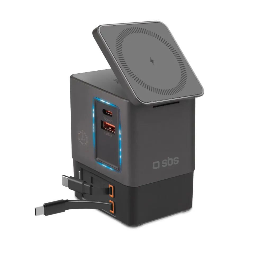 SBS Ladestation 6in1 Wireless 100W MagSafe Ständer