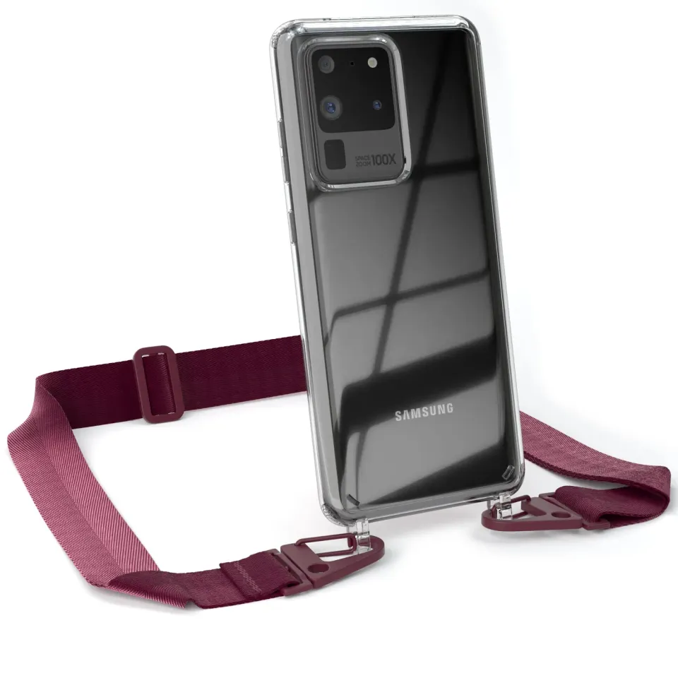 EAZY CASE Galaxy S20 Ultra Handykette Beere transparent Air Bumper