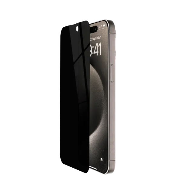 Artwizz PrivacyGlass iPhone 15 Pro Max Panzerglas Blickschutz
