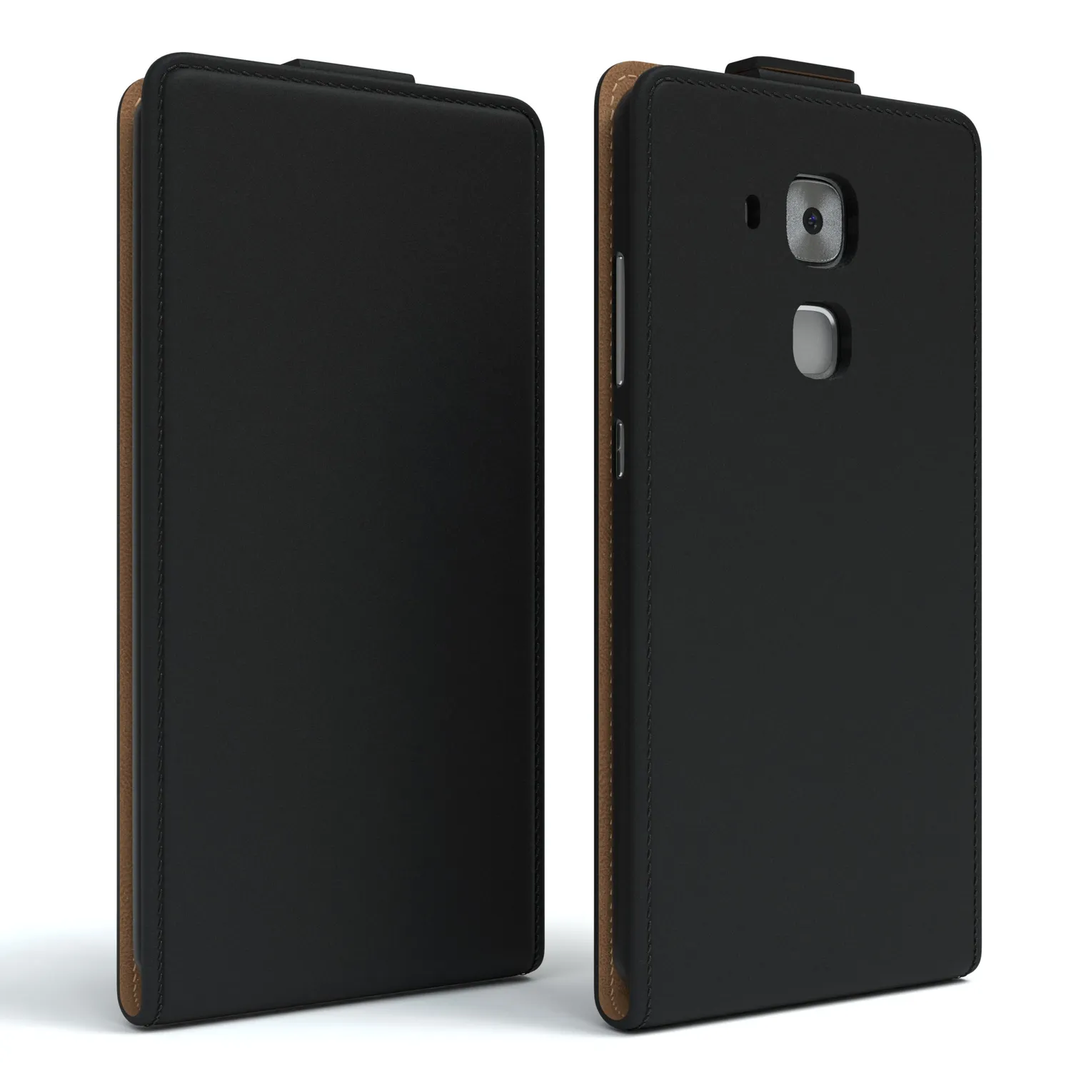 EAZY CASE Huawei Nova Plus Flipcover Schwarz Kunstleder