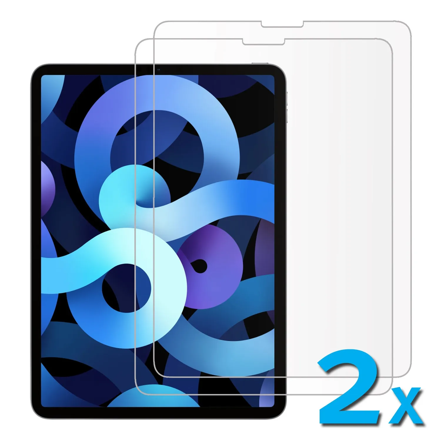 arktis iPad Air 10,9 2020/2022 Panzerglas 2er Set klar