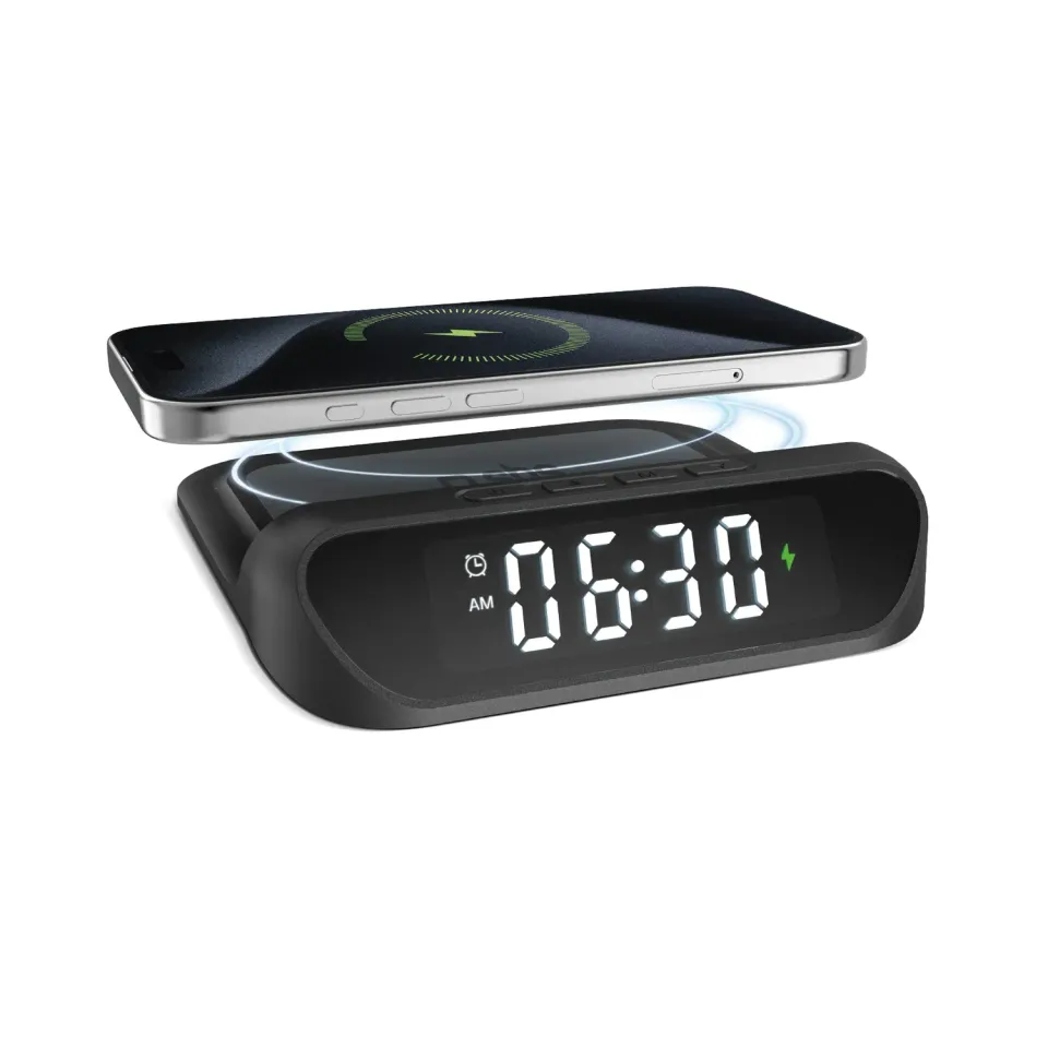 SBS Wecker 2-in-1 mit Wireless Charger 15W