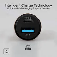 SBS Kfz-Ladegerät USB-C USB 3,1A schwarz schnell