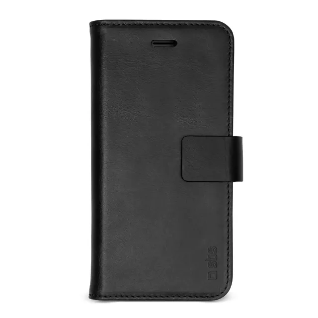 SBS Book Echtleder Hülle Galaxy S20+ Schwarz
