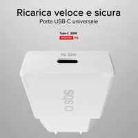 SBS 30W USB-C Wandladegerät GaN ultra-slim