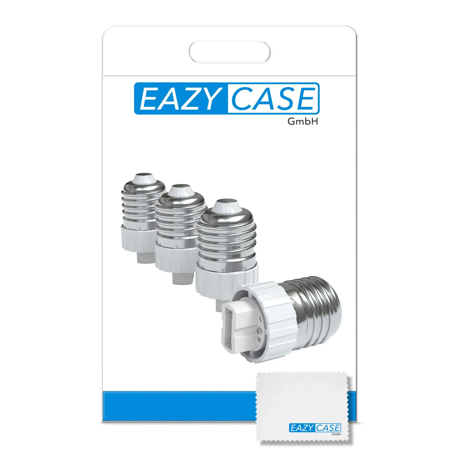 EAZY CASE E27 auf G9 Adapter Weiß 8er Set
