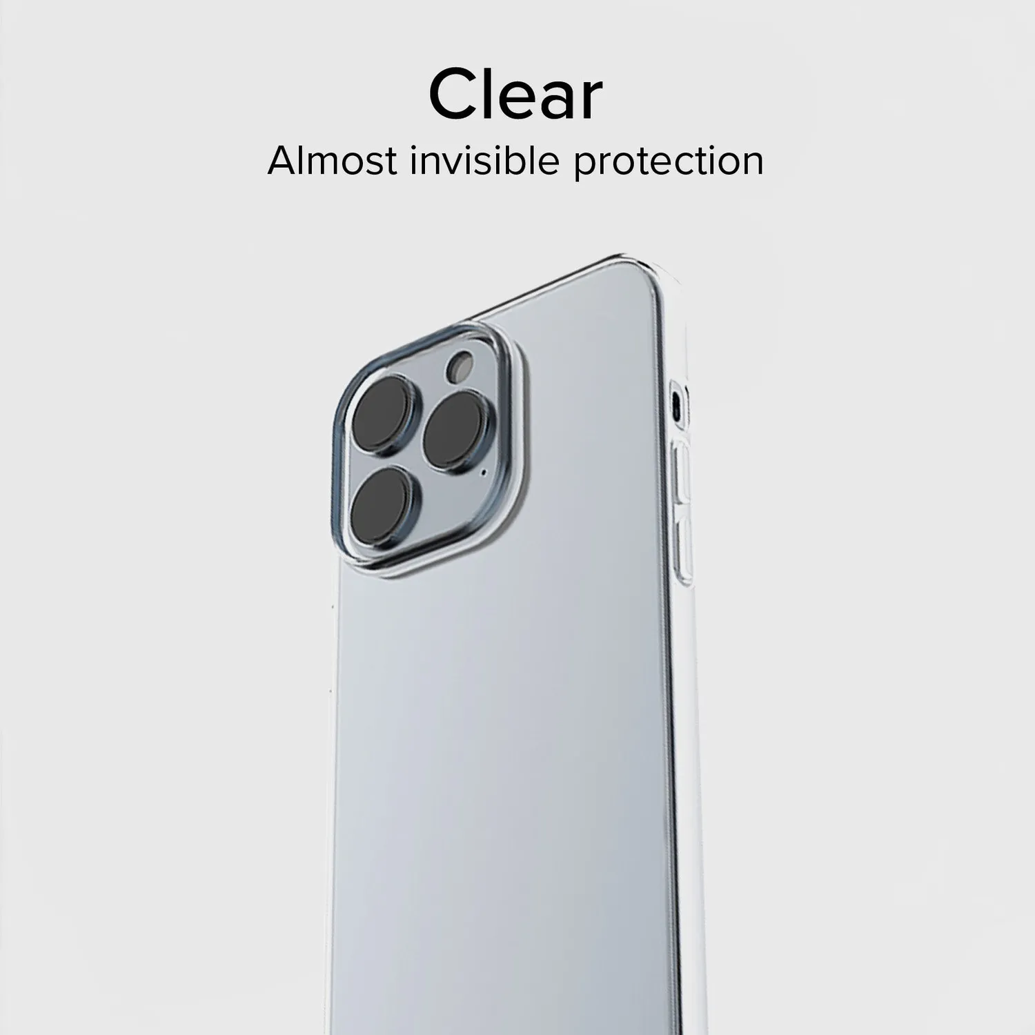 SBS Skinny iPhone 15 Pro Handyhülle Transparent dünn