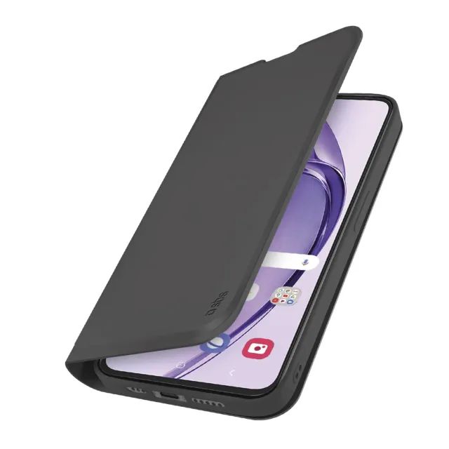 SBS Wallet Smooth Oppo A80 Handyhülle schwarz Stand