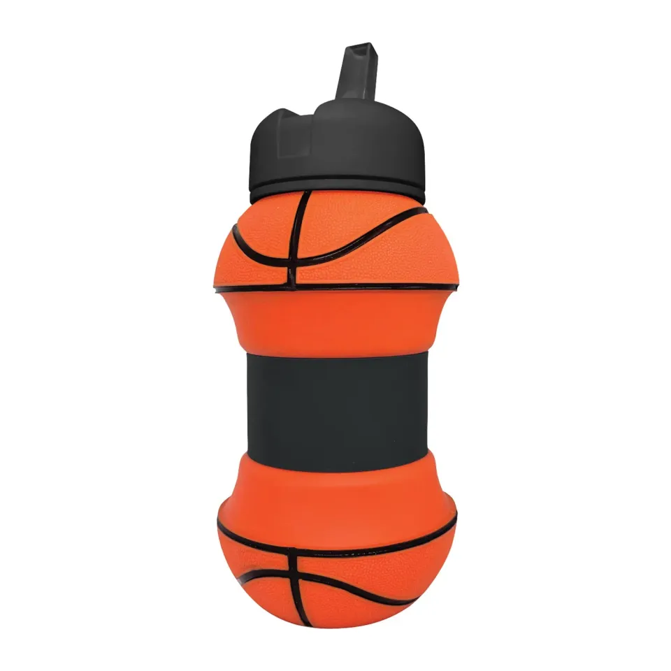SBS Funny Bottle Trinkflasche 550ml Basketball Silikon