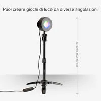 SBS LED Hintergrundlicht RGB mit Stativ 40cm