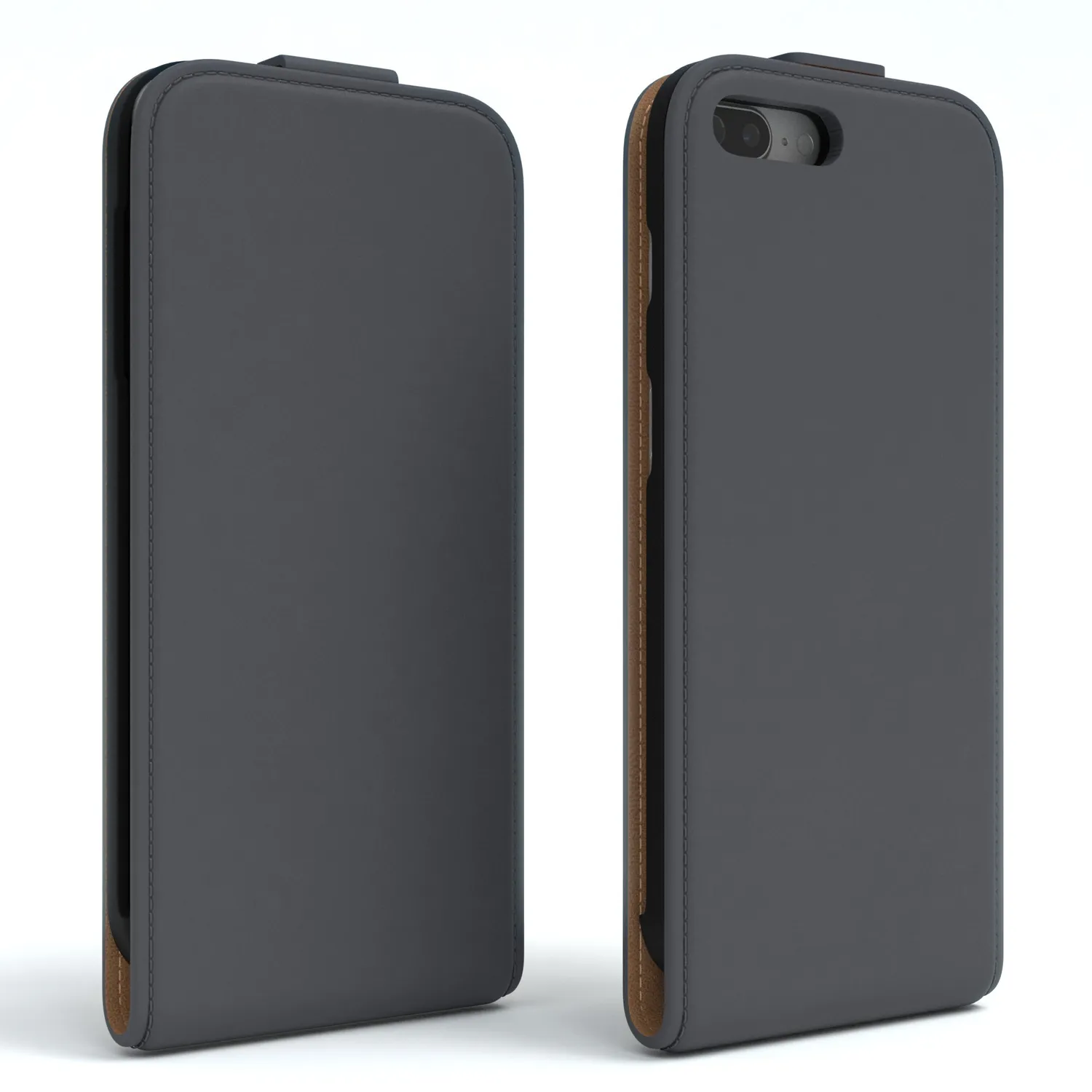 EAZY CASE Klapphülle für iPhone 7 Plus / 8 Plus Anthrazit