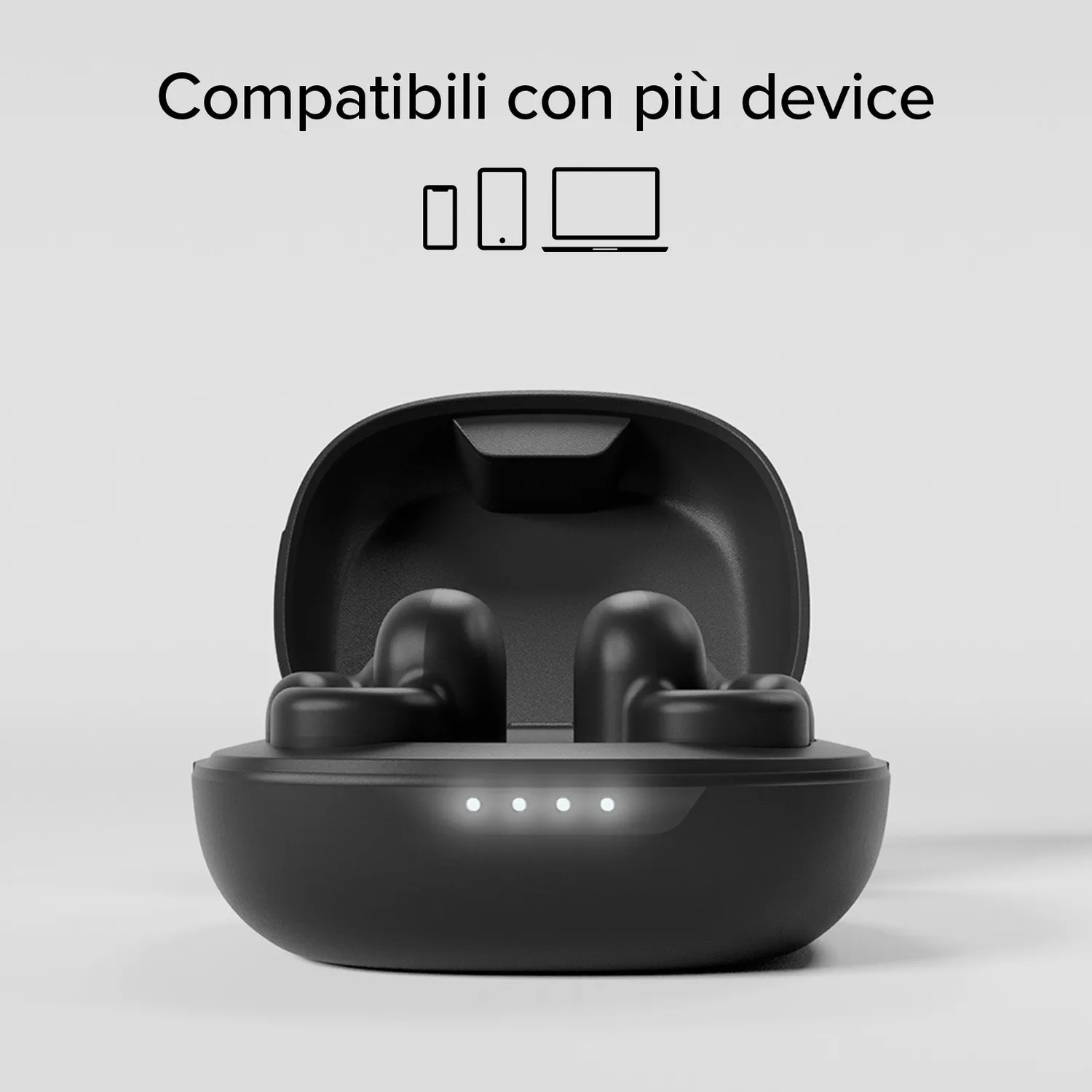 SBS OWS Clip Bluetooth Kopfhörer Touch Open-Ear Schwarz