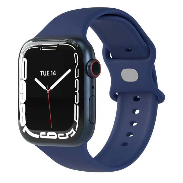 EAZY CASE Sport Armband Silikon für Apple Watch Blau 38/40/41