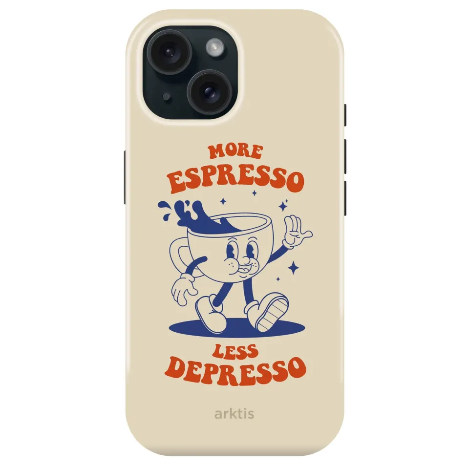 arktis iPhone 15 Hülle Espresso MagSafe Print