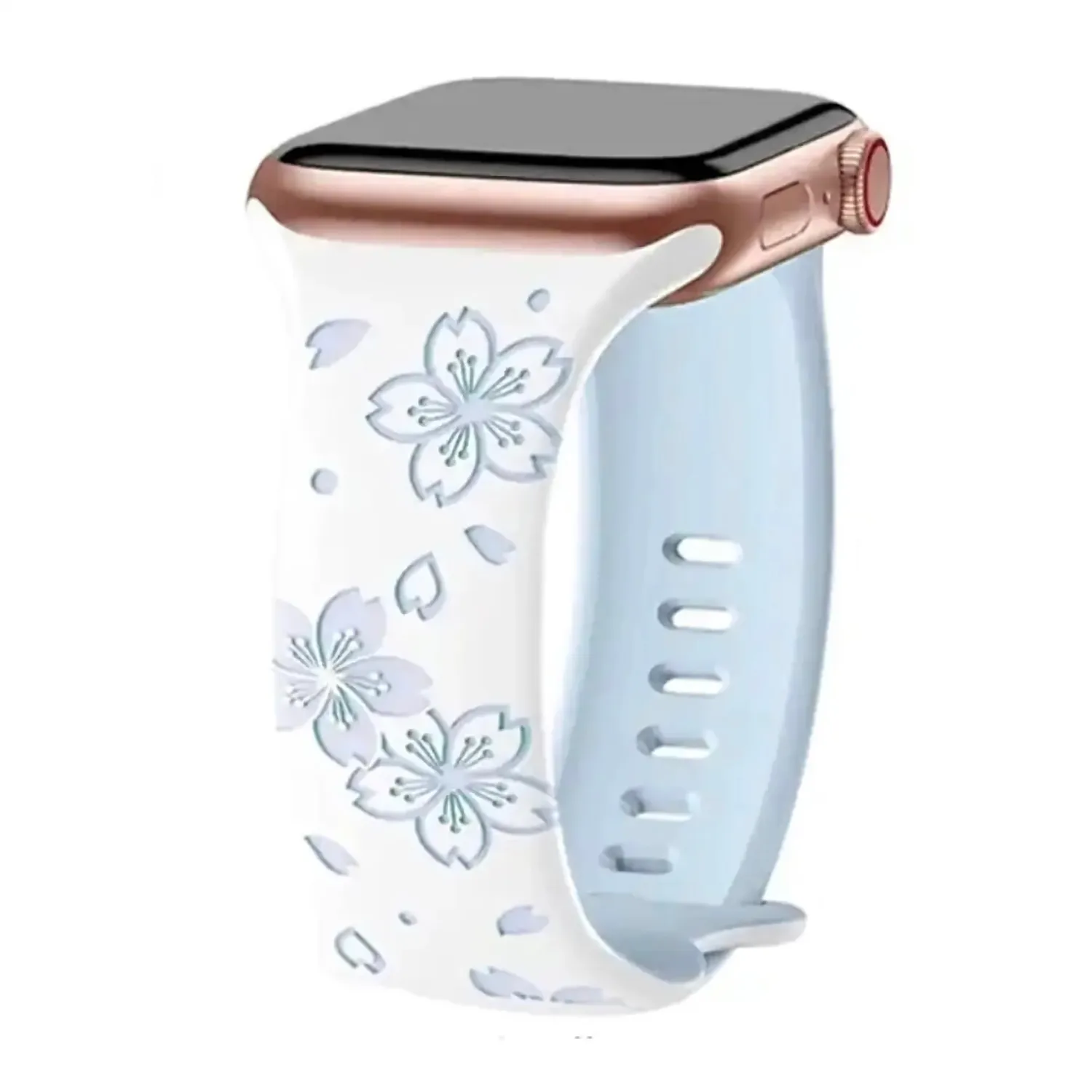 arktisband Flores Apple Watch Armband Silikon Blumen