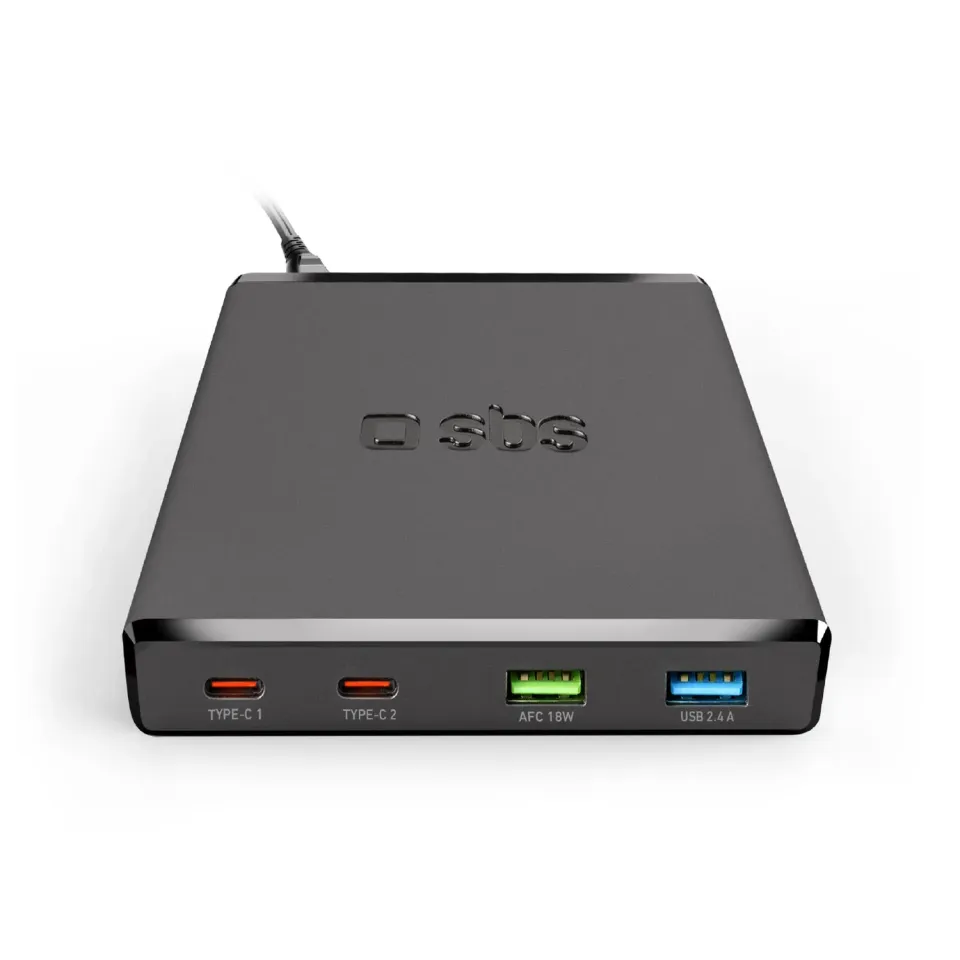 SBS GaN Station 4-Port USB-A USB-C Ladegerät 75W