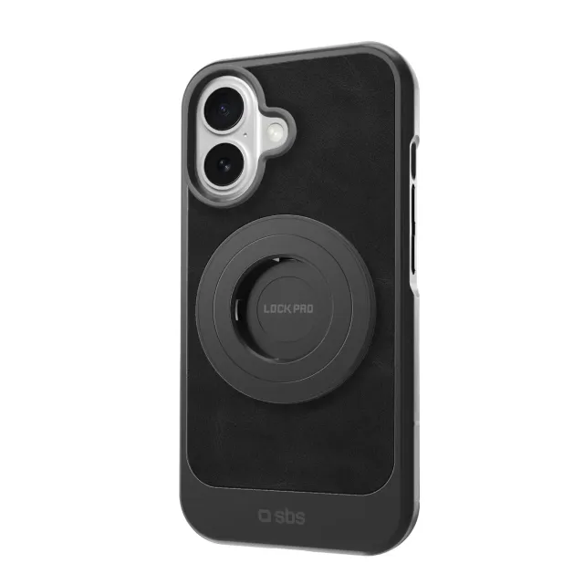 SBS LockPro iPhone 16 Handyhülle Schwarz MagSafe