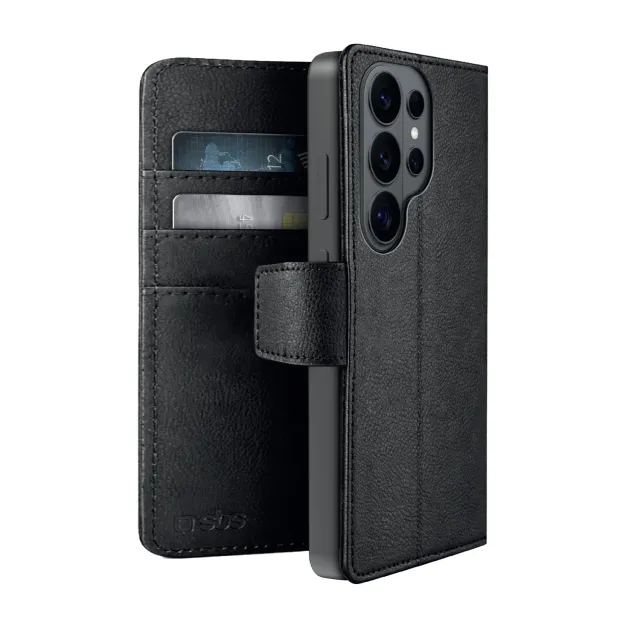 SBS Classic Samsung S26 Ultra Wallet-Hülle Schwarz Karten