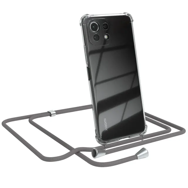 EAZY CASE Classic Xiaomi Mi 11 Lite Handykette Anthrazit verstellbar