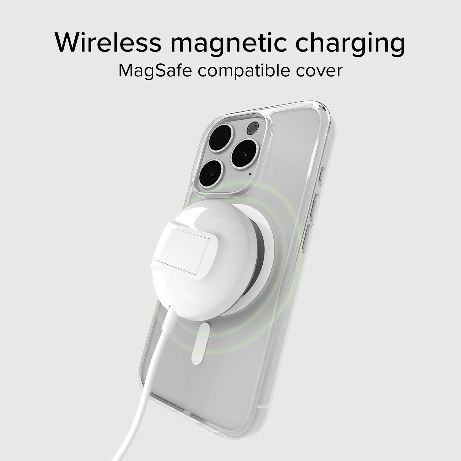 SBS iPhone 15 Pro Max Hülle transparent MagSafe