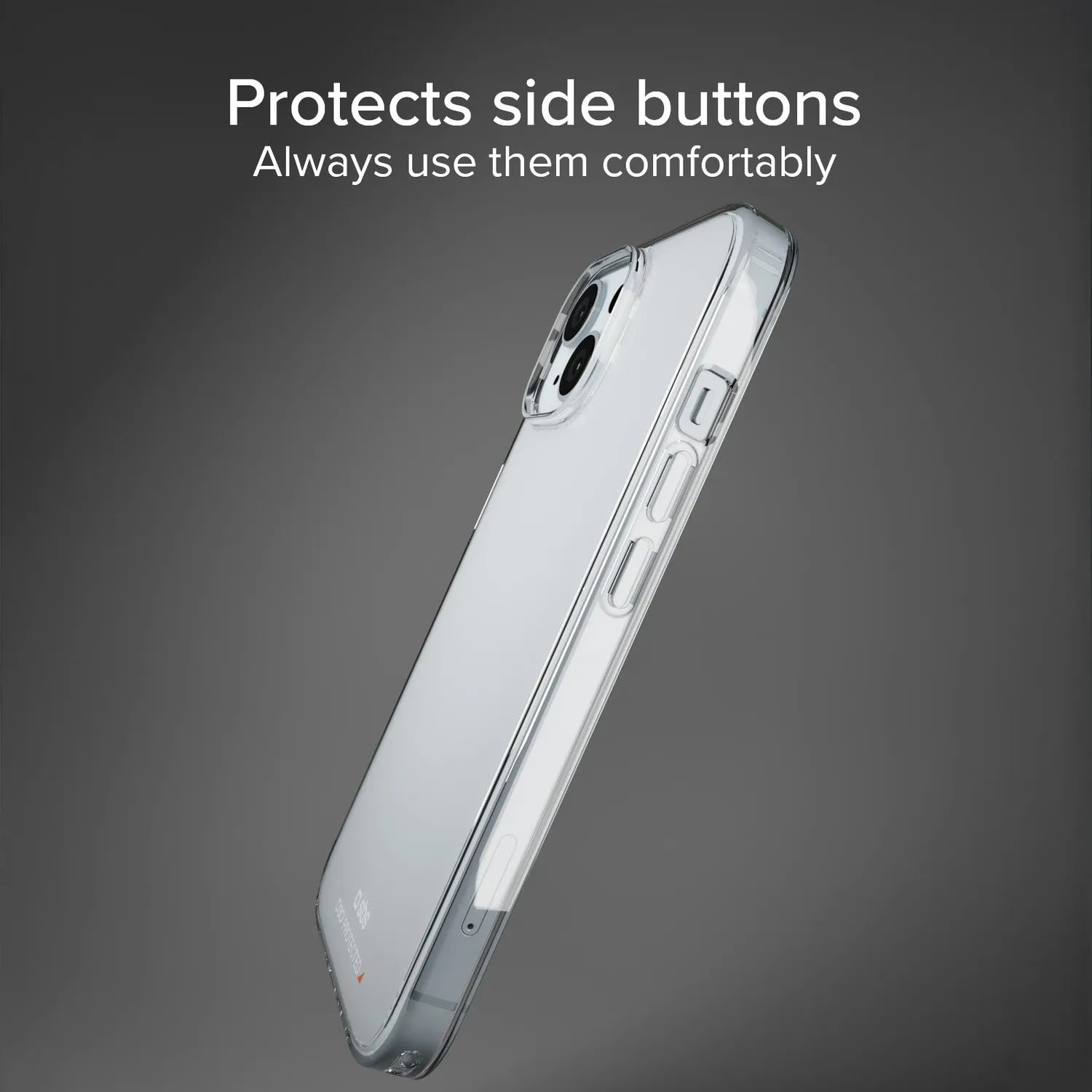 SBS D3O iPhone 15 Pro Hülle Transparent stoßfest