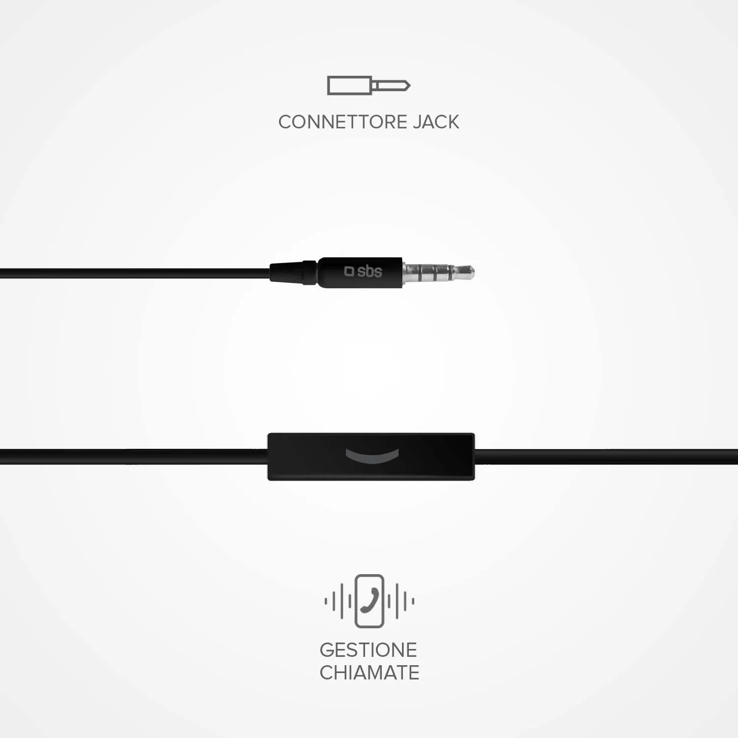 SBS Studio Mix 100 In-Ear Kopfhörer Klinke schwarz