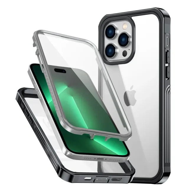 arktis 360ULTIMATE iPhone 14 Pro Case Schwarz 360-Grad