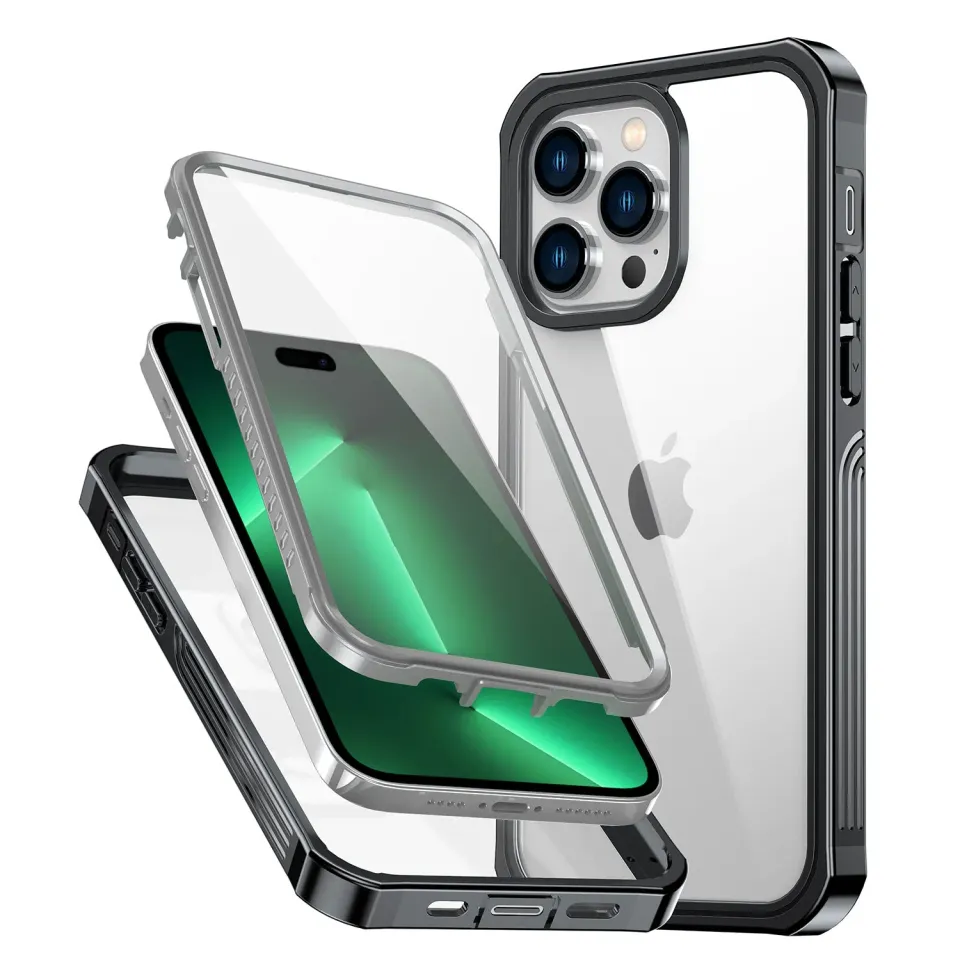 arktis 360ULTIMATE iPhone 14 Pro Case Schwarz 360-Grad