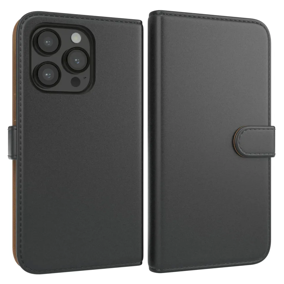 EAZY CASE iPhone 14 Pro Klapphülle Book Schwarz Kartenfach