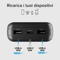 SBS Solar Powerbank 20000 mAh USB externer Akku