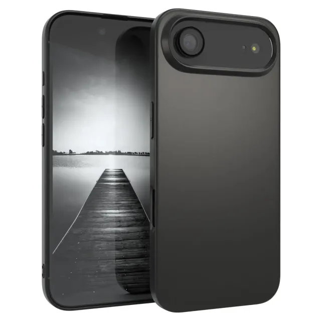 EAZY CASE iPhone Air Silikonhülle Schwarz dünn 0,8 mm