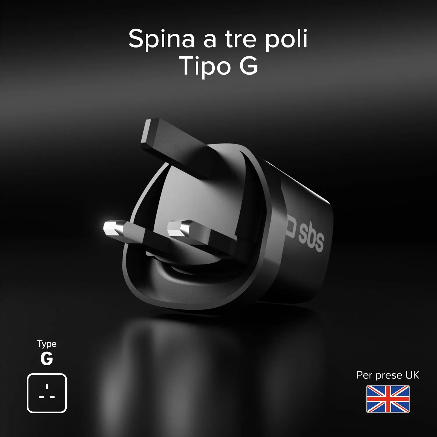 SBS USB-C Ladegerät 30W PD UK-Stecker Netzteil