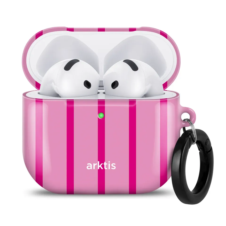 arktis AirPods 4 Hülle Lady Stripes Case mit Print