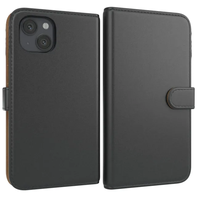 EAZY CASE iPhone 13 Klapphülle Book Schwarz mit Kartenfach