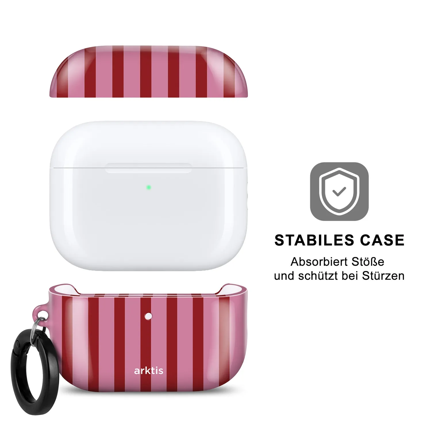 arktis Stripes AirPods Pro 3 Hülle Qi