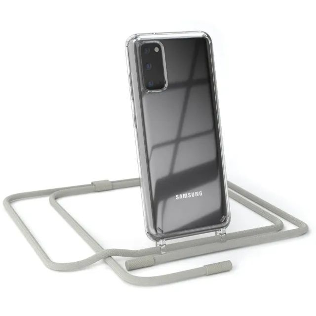 EAZY CASE Galaxy S20 5G Handykette Taupe Kordel stoßfest