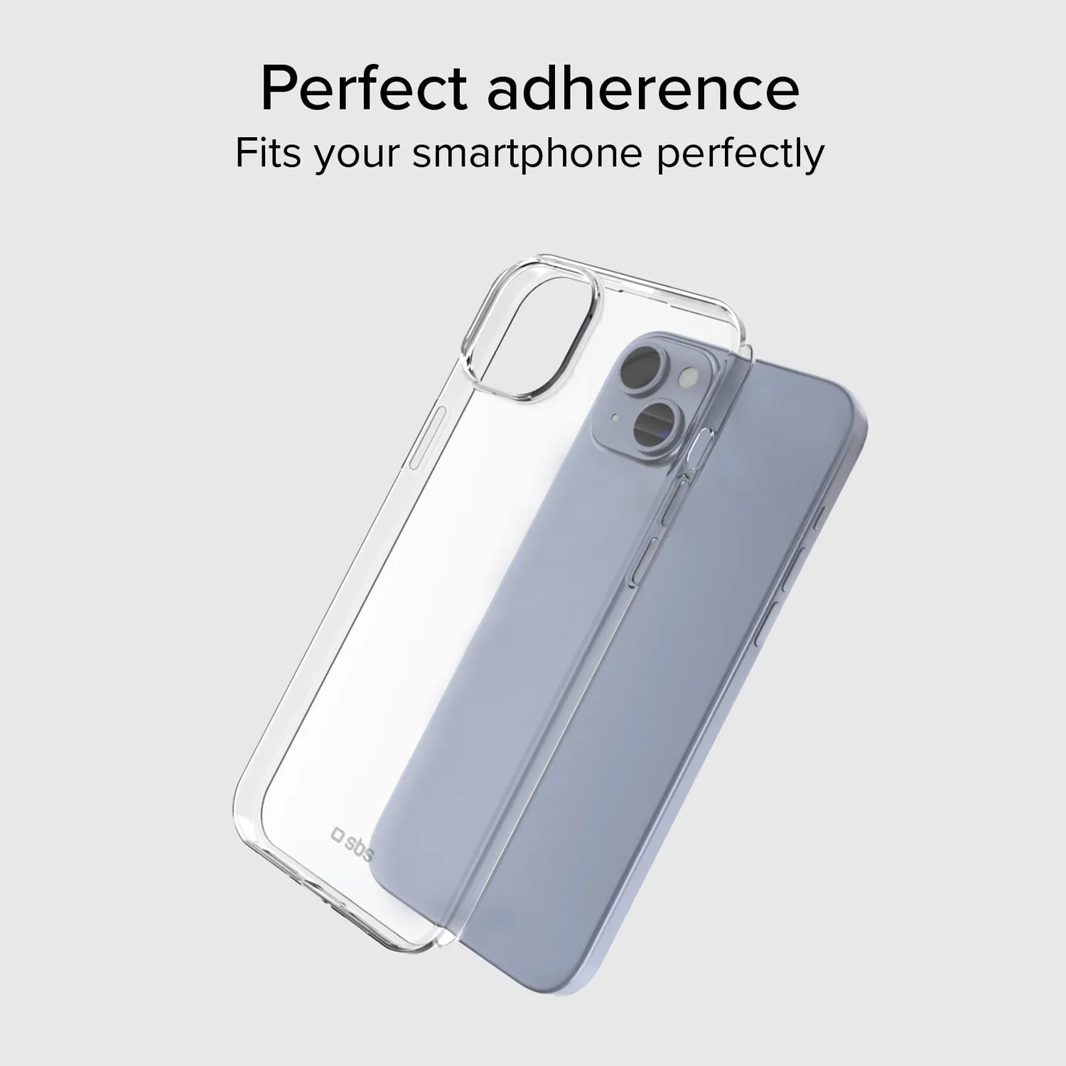 SBS iPhone 15 Plus/14 Plus Hülle transparent Skinny dünn
