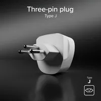 SBS Typ J Reiseadapter Schweiz universal 2500W