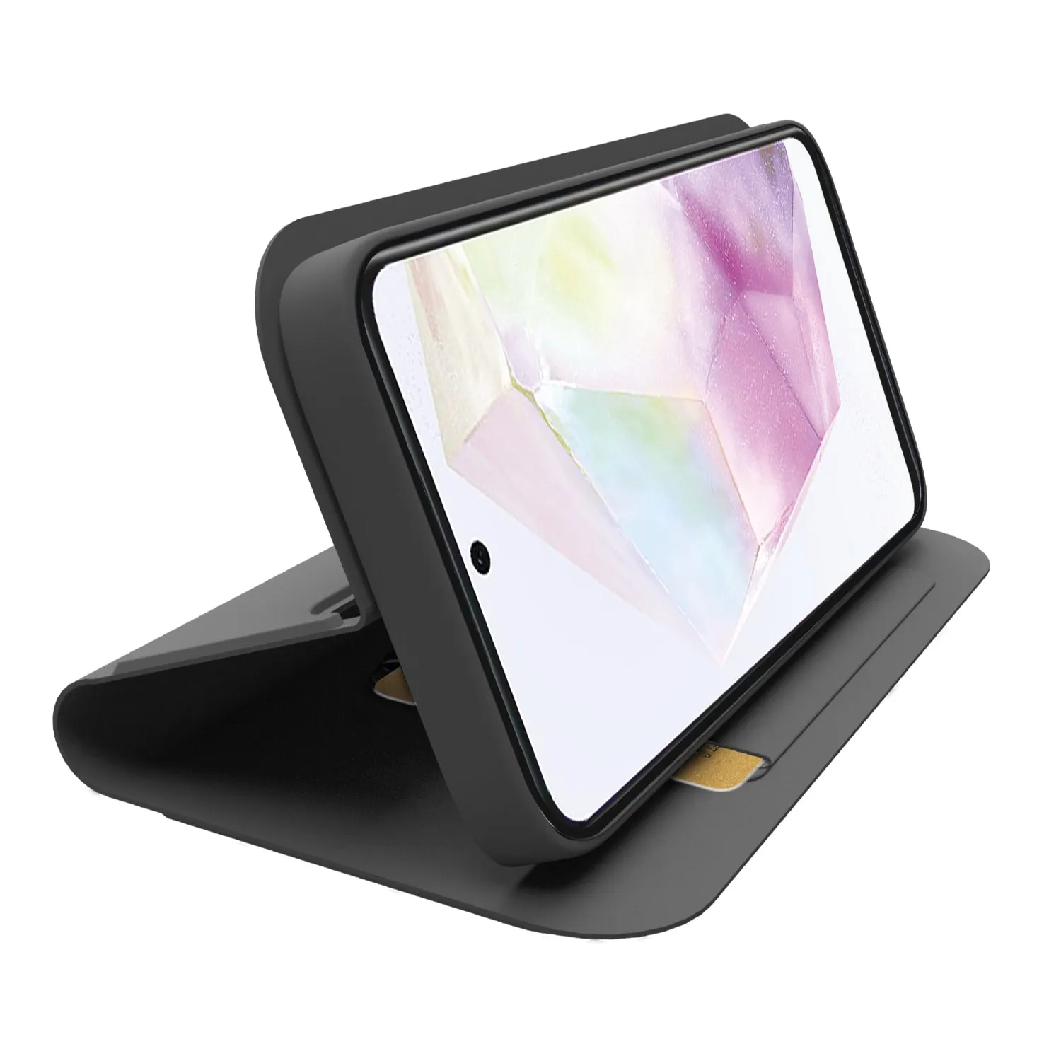 SBS Wallet Smooth Samsung A36 A56 Handyhülle schwarz Stand