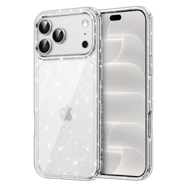 arktis Glitter iPhone 18 Pro Case transparent Glitzer